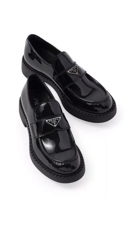 prada loafers pandabuy|Prada calf loafers.